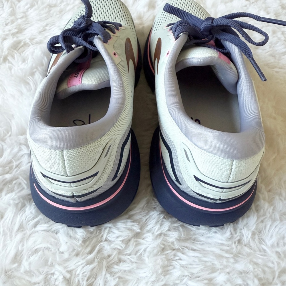 Brooks Women's Athletic Shoes - Cream and Pink - Picture 5 of 7